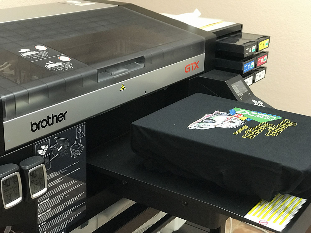 Oz Custom Shirts revs up production with two Brother GTXpro garment printers  